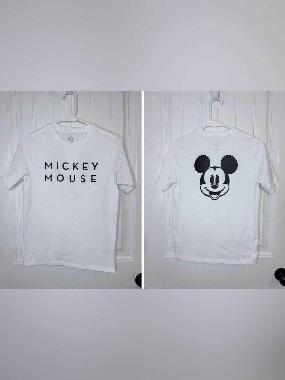 Kids White Mickey Mouse Graphic Tee